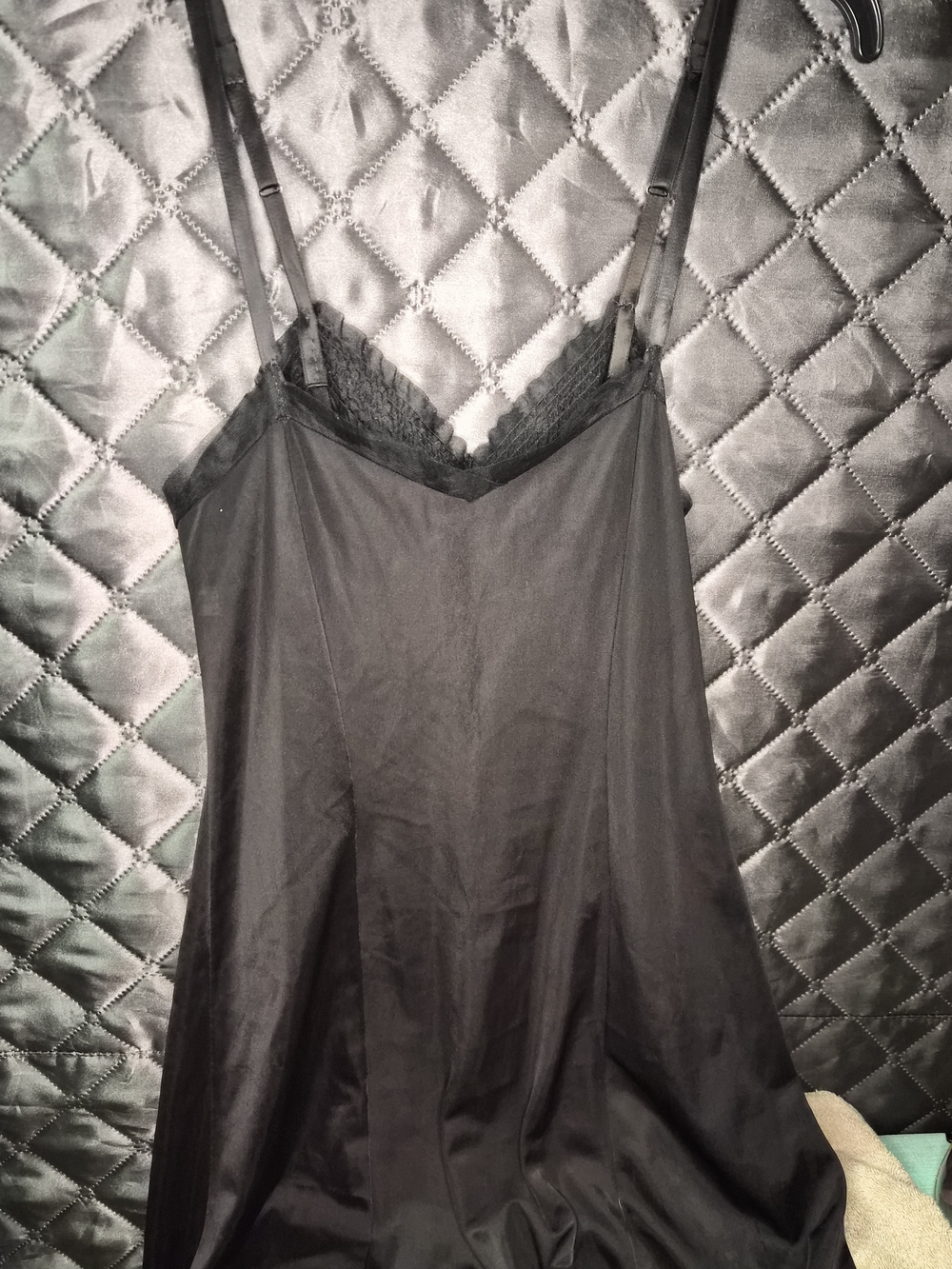 Black Lace-Trim Slip Dress - Women Intimates & Sleepwear - Picture 2 of 2